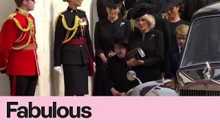 Moment Camilla ‘scolds’ Kate for Charlotte’s behaviour at Queen’s funeral caught by lip reader