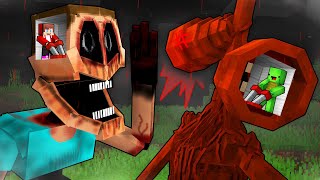 JJ and Mikey: MIMIC vs SIRENHEAD Control Mind Battle in Minecraft - Maizen