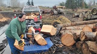 Back In the Mud Hauling Out More #Firewood