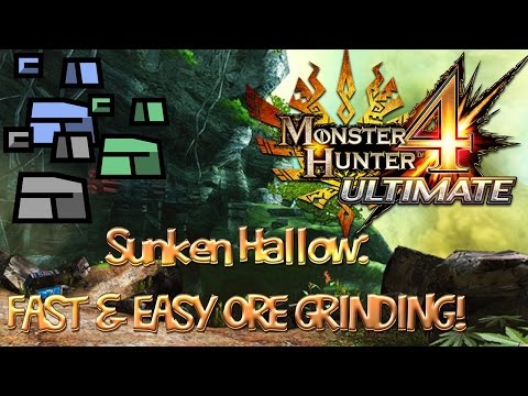 MH4U Mining Guide - Sunken Hollow: FAST & EASY ORE GRINDING! MH4U Mining Guide - Sunken Hollow: FAST & EASY ORE GRINDING!