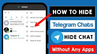 How to hide chat in the Telegram app(2021)|How to Hide Chat in Telegram (2021)