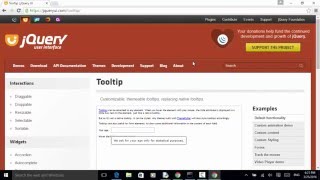 Selenium Python Webdriver Tutorial - jQuery UI Tooltip