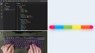 ASMR Programming - How to Make an Animated Light Progress Bar with HTML and CSS - No Talking