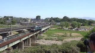 快速EL高崎駅140年横川　＠安中鉄橋