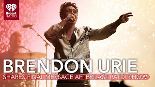 Brendon Urie Shares Emotional Message After Panic! At The Disco's Last Show | Fast Facts