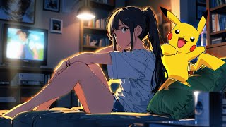 Lo-Fi Vibes 2K 🎧 Relaxing Music with Chill Pokémon Animation 🌙