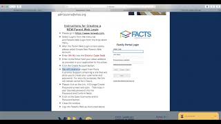 Family Portal Login Tutorial