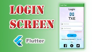 Login Screen UI using Flutter | Speed Code |