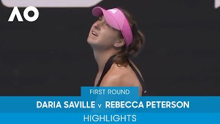 Daria Saville v Rebecca Peterson Highlights (1R) | Australian Open 2022