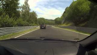 BMW E36 328i vs Mitsubishi Colt CZT Nürburgring Onboard