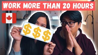 Should you WORK MORE THAN 20 HOURS A WEEK as an International Student in Canada? // Do this instead