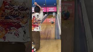 ブラインドボウリング　エキゾチックジェムで3610番スペア(Blind bowling)