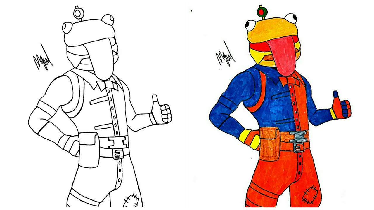 Fortnite Coloring Pages Beef Boss Coloring And Drawing | My XXX Hot Girl