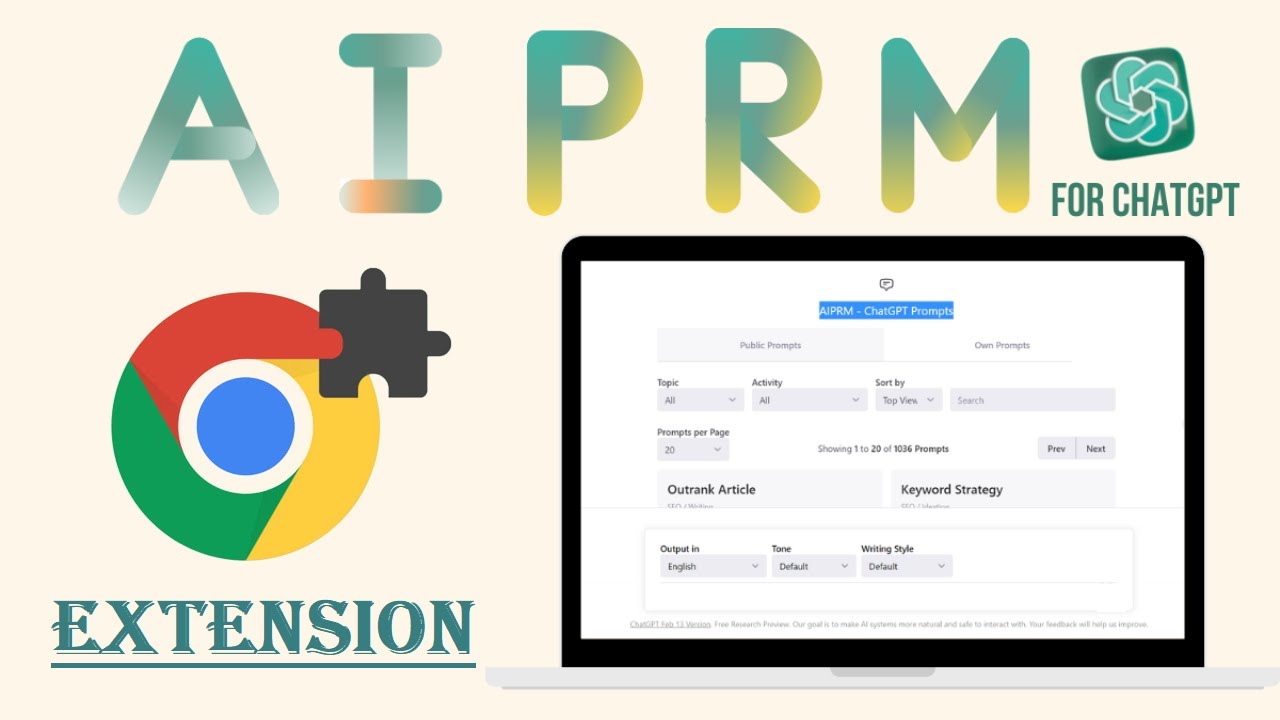 AIPRM For ChatGPT Chrome Extension || How To Use Aiprm Chatgpt ...