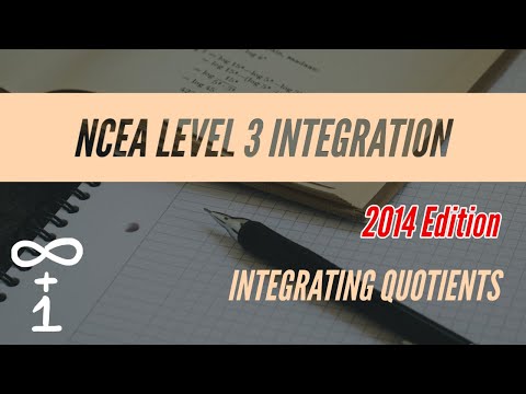 Integrating Quotients Integrating Quotients