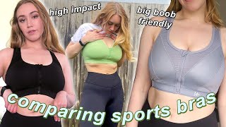 COMPARING MY FAVE HIGH SUPPORT SPORTS BRAS FOR BIGGER BUSTS