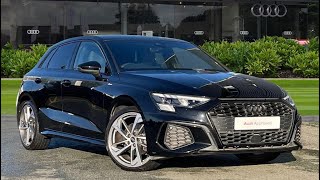 2024 Approved Used Audi A3 Sportback Black Edition 35 TFSI 150 PS S tronic | Stoke Audi