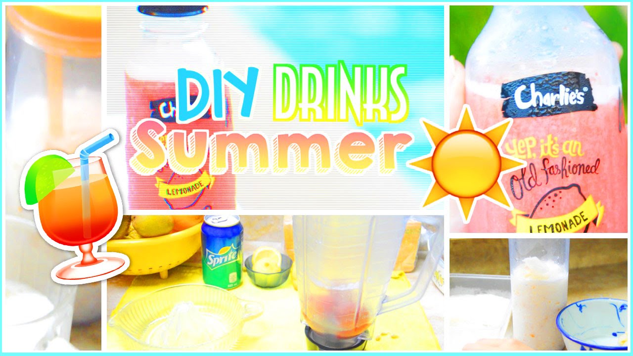 Diy Easy Healthy Summer Drinks Beverages Alohakatiex Youtube
