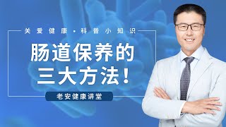 肠道保养的三大方法！（中医养生）｜【老安谈健康】