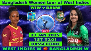 West Indies Women vs Bangladesh Women Live | WIW vs BANW Live | 2nd T20I of WI W vs BAN W Live