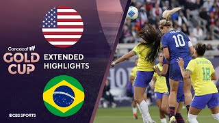 United States vs. Brazil: Extended Highlights | CONCACAF W Gold Cup I CBS Sports Attacking Third