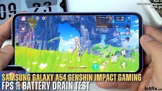 Samsung Galaxy A54 Genshin Impact Gaming test | Exynos 1380, 120Hz Display