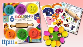 iHeartArt JR 6 Doughs with Wooden Roller + Animals Punchouts