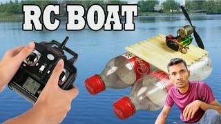 Learn To Make A Water Ship With Two Bottles And A Motor #Board_Bxperiment #Youtube #video #channel