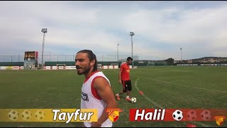 ÜST DİREK VURMA CHALLENGE - Halil Akbunar & Tayfur Bingöl