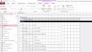 Creating Basic Forms in Access 2013