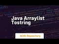 java arraylist tostring
