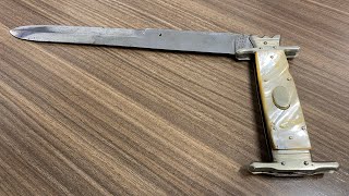 Giant, Folding Antique Bowie Knife