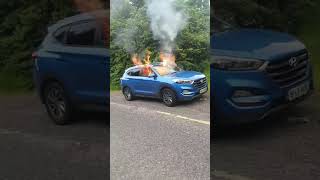 when your 2016 hyundai tucson goes on fire while driving the vehicle.