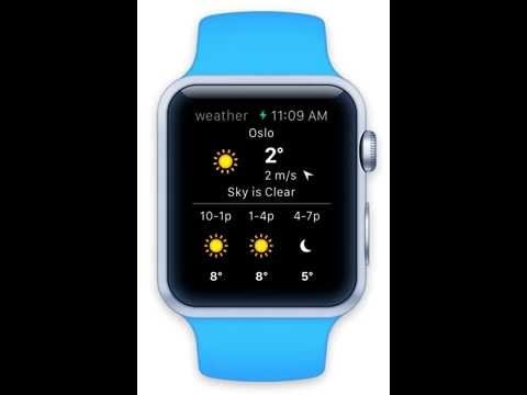 Weather widget app for Apple Watch – with animated weather!