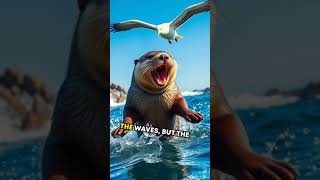 Wild Clash Chronicles: Sea Otter vs. Albatross - The Coastal Clash! # #shorts