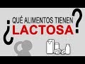 ALIMENTOS CON LACTOSA | Qué alimentos tienen lactosa y qué es la lactosa. (Vid. 1 de 3)