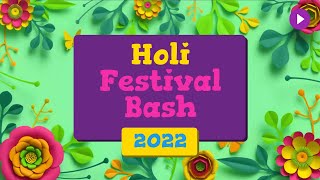 Safe Holi Party Invitation Video Template 2022 | Holi Video No Copyright | Holi Video Without Text