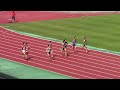 2018年　国体北部地区予選　男子100ｍ決勝