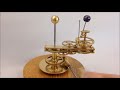 handmade orrery tellurion ft. earth the moon u0026 the nodal precession