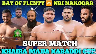 SEMI FINAL BAY OF PALNTY 🆚 N R I NAKODAR  Khaira Majja  Major League Kabaddi Cup 2025