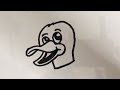 How to Draw a Cartoon Duck Head