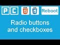 HTML5 and CSS3 beginners tutorial 47  - checkboxes and radio buttons
