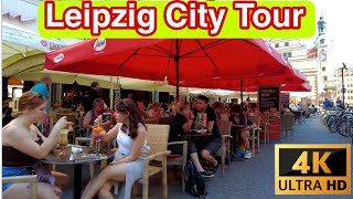 Leipzig Germany 🇩🇪 - June 2022 - 4K-60fps the Best - Walking Tour (▶️9min) Leipzig