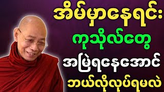 ပါချုပ်ဆရာတော် တရားတော်များ အိမ်မှာနေရင်း ကုသိုလ်တွေ အမြဲရနေအောင် ဘယ်လိုလုပ်ရမလဲ တရားတော်