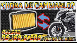 CAMBIO DE FILTRO DE AIRE DE PULSAR NS160 || SUPER FACIL PARA QUE LO HAGAS EN TU CASA||  CAPITULO 7