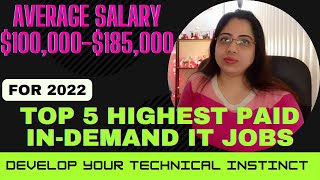 High demand tech jobs in 2022 with Salary | Highest Paying IT jobs in 2022 | USA CANADA