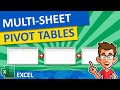 How To Create A Pivot Table From Multiple Worksheets