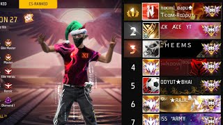 Free fire live with NiK GAMING 😎😎 grandmaster push🔥👾 subscriber meetup 💗🥶 #livestream