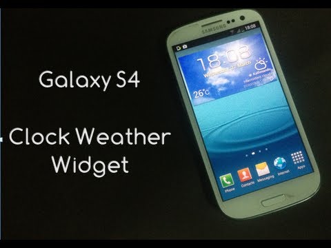 How To Install Galaxy S4 Clock Weather Widget for Galaxy S3, Note 2, Note, S2 How To Install Galaxy S4 Clock Weather Widget for Galaxy S3, Note 2, Note, S2