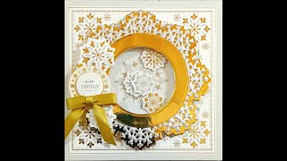 CRAFTERS Tutorial ❤ Happy Christmas 2023 ❤ Special Anna Griffin Shaker Card